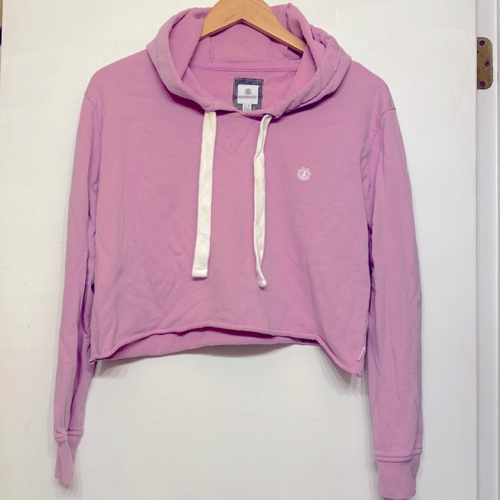 Nearly new, Element lilac cropped sweatshirt